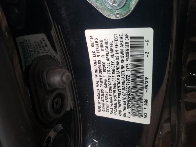 Photo 10 from auction – 2014 HONDA CIVIC EX with VIN 19XFB2F82EE071972
