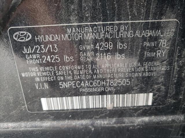 Photo 10 from auction – 2013 HYUNDAI SONATA SE with VIN 5NPEC4AC6DH782505
