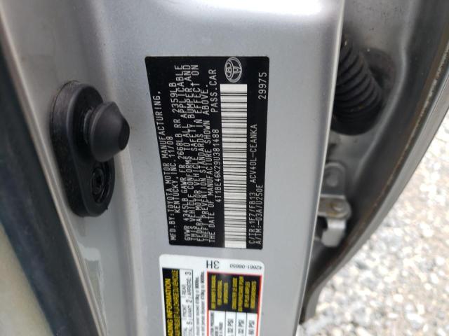 Photo 10 from auction – 2009 TOYOTA CAMRY BASE with VIN 4T1BE46K29U381488