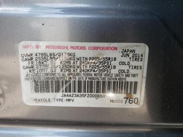 Photo 10 from auction – 2015 MITSUBISHI OUTLANDER with VIN JA4AZ3A35FZ000658