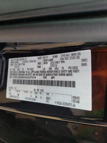 Photo 10 from auction – 2017 FORD ESCAPE SE with VIN 1FMCU9G9XHUD37074
