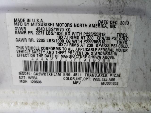 Photo 10 from auction – 2014 MITSUBISHI OUTLANDER with VIN 4A4AP4AU3EE018200