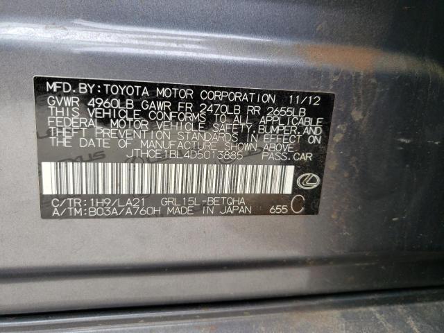Photo 10 from auction – 2013 LEXUS GS 350 with VIN JTHCE1BL4D5013885
