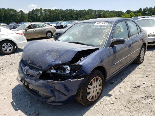 Photo 2 from auction – 2004 HONDA CIVIC LX with VIN 2HGES16614H559237