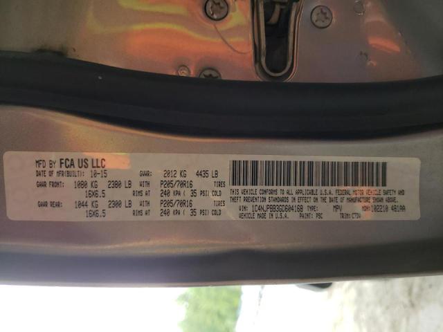 Photo 10 from auction – 2016 JEEP PATRIOT SP with VIN 1C4NJPBB3GD604168