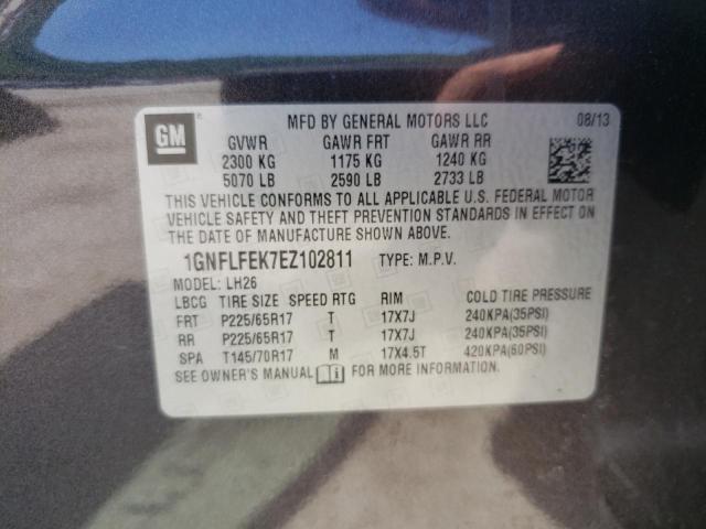 Photo 10 from auction – 2014 CHEVROLET EQUINOX LT with VIN 1GNFLFEK7EZ102811