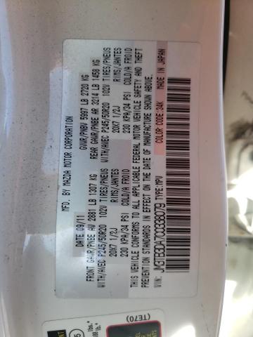 Photo 10 from auction – 2012 MAZDA CX-9 with VIN JM3TB3DA7C0338079