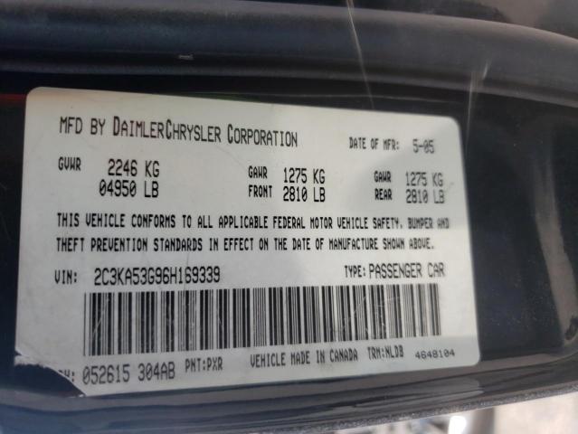 Photo 10 from auction – 2006 CHRYSLER 300 with VIN 2C3KA53G96H169339
