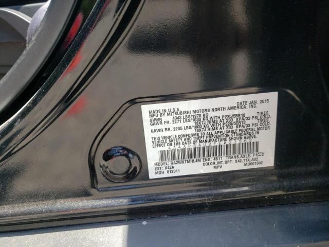 Photo 10 from auction – 2015 MITSUBISHI OUTLANDER with VIN 4A4AP3AU2FE023562