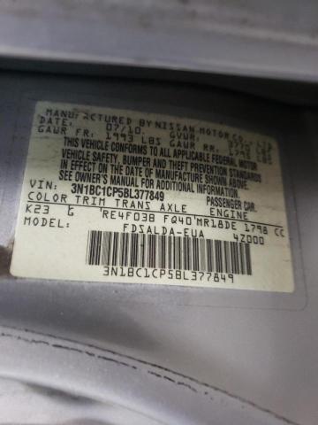 Photo 10 from auction – 2011 NISSAN VERSA S with VIN 3N1BC1CP5BL377849
