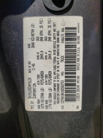Photo 10 from auction – 2006 DODGE RAM 1500 S with VIN 1D7HA18N16S583753