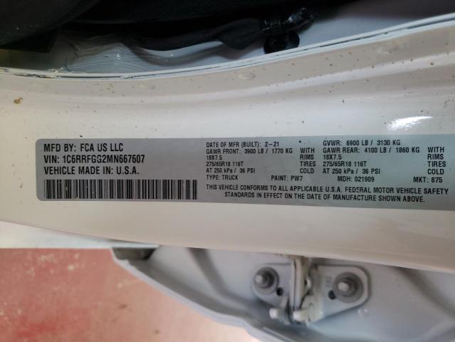 Photo 10 from auction – 2021 RAM 1500 TRADE with VIN 1C6RRFGG2MN667607