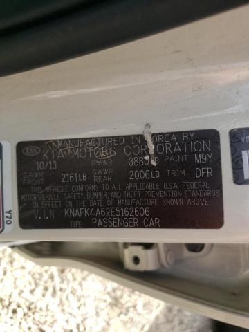 Photo 10 from auction – 2014 KIA FORTE LX with VIN KNAFK4A62E5162606