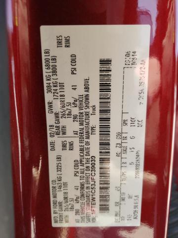 Photo 10 from auction – 2018 FORD F150 SUPER with VIN 1FTEW1C53JFC39039