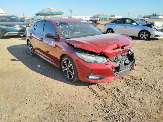 NISSAN SENTRA SR 2020 with VIN 3N1AB8DV8LY223371 - Photo from auction