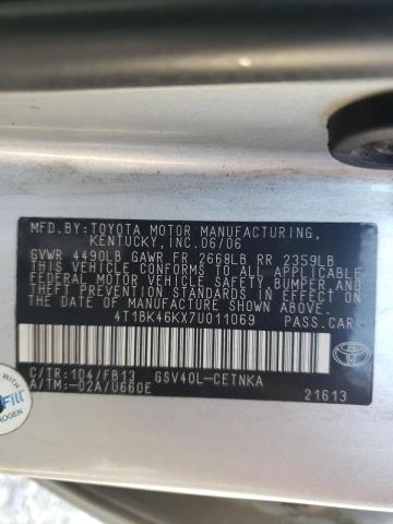 Photo 10 from auction – 2007 TOYOTA CAMRY LE with VIN 4T1BK46KX7U011069