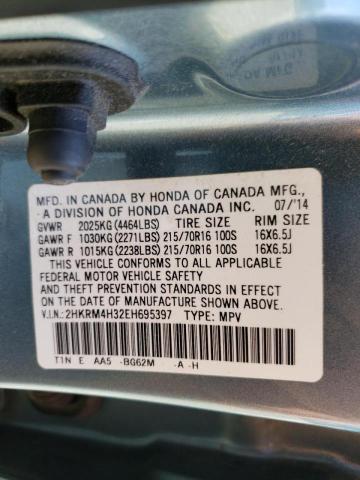 Photo 10 from auction – 2014 HONDA CR-V LX with VIN 2HKRM4H32EH695397