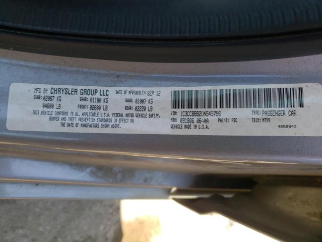 Photo 10 from auction – 2013 CHRYSLER 200 TOURIN with VIN 1C3CCBBB2DN543796