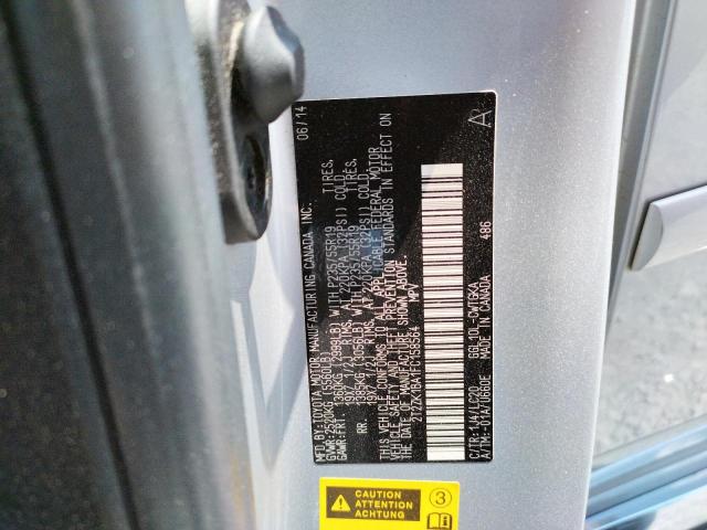 Photo 10 from auction – 2015 LEXUS RX 350 with VIN 2T2ZK1BA1FC158564