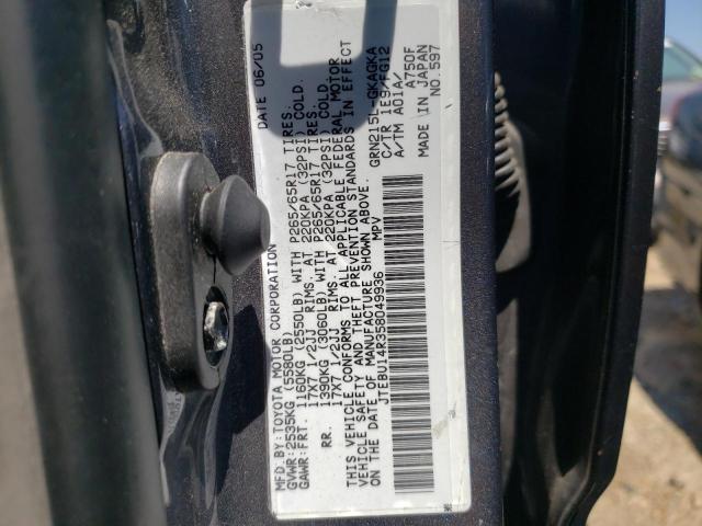 Photo 10 from auction – 2005 TOYOTA 4RUNNER SR with VIN JTEBU14R358049936