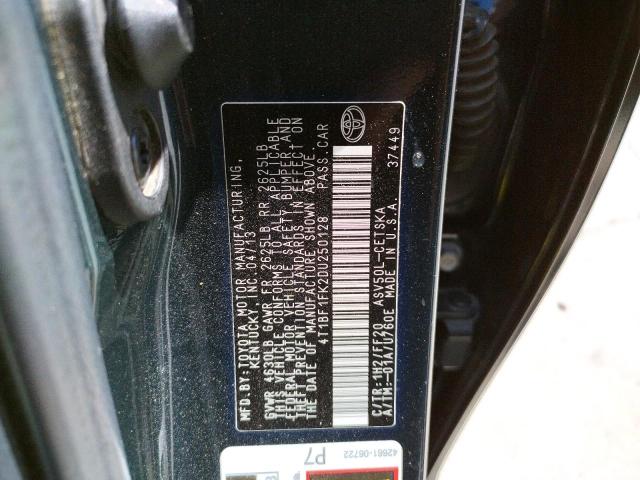 Photo 10 from auction – 2013 TOYOTA CAMRY L with VIN 4T1BF1FK2DU250128