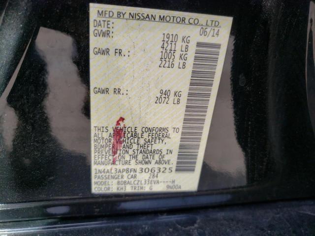 Photo 10 from auction – 2015 NISSAN ALTIMA 2.5 with VIN 1N4AL3AP8FN306325