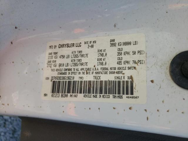 صورة رقم 10 من المزاد - 2008 DODGE RAM 2500 S مع VIN 3D7KR28D38G196210