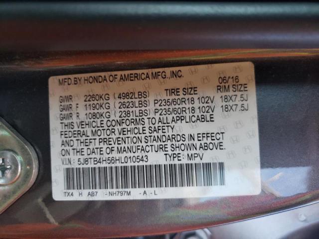 Photo 10 from auction – 2017 ACURA RDX TECHNO with VIN 5J8TB4H56HL010543