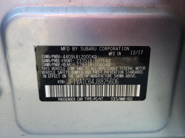Photo 10 from auction – 2018 SUBARU WRX PREMIU with VIN JF1VA1C64J8825606