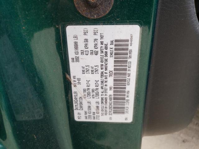 Photo 10 from auction – 2004 DODGE RAM 2500 S with VIN 3D7KU28D34G148070