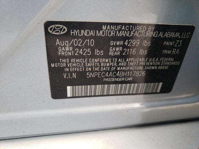 Photo 10 from auction – 2011 HYUNDAI SONATA SE with VIN 5NPEC4AC4BH117826