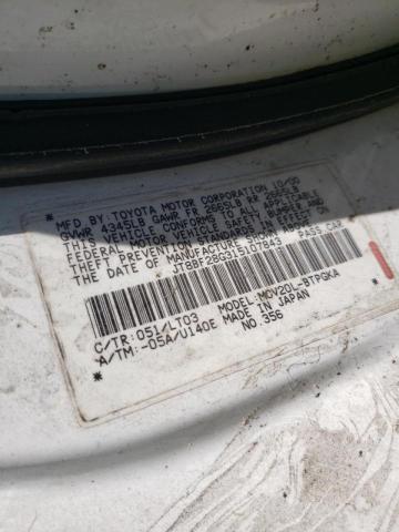 Photo 10 from auction – 2001 LEXUS ES 300 with VIN JT8BF28G315107843