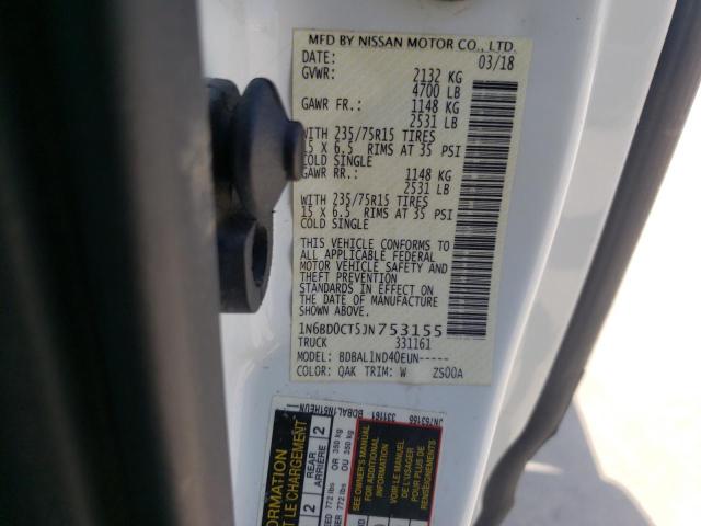 Photo 10 from auction – 2018 NISSAN FRONTIER S with VIN 1N6BD0CT5JN753155