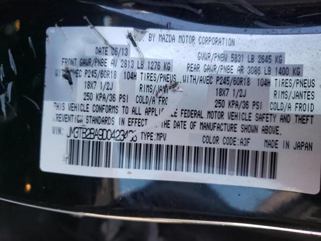 Photo 10 from auction – 2013 MAZDA CX-9 SPORT with VIN JM3TB2BA9D0423438