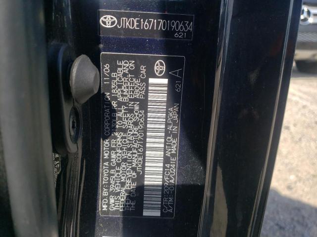 Photo 10 from auction – 2007 TOYOTA SCION TC with VIN JTKDE167170190634