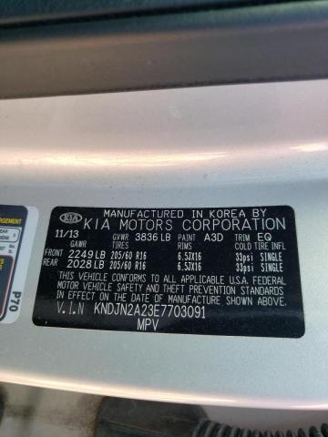Photo 10 from auction – 2014 KIA SOUL with VIN KNDJN2A23E7703091