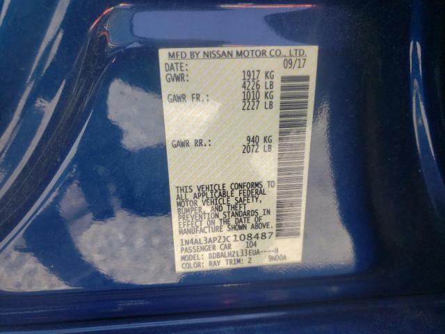 Photo 10 from auction – 2018 NISSAN ALTIMA 2.5 with VIN 1N4AL3AP2JC108487