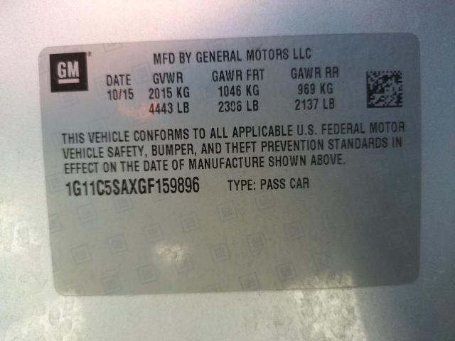 Photo 10 from auction – 2016 CHEVROLET MALIBU LIM with VIN 1G11C5SAXGF159896