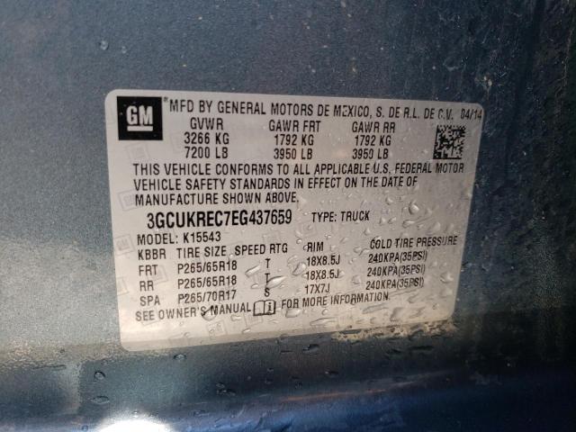 Photo 10 from auction – 2014 CHEVROLET 1500 with VIN 3GCUKREC7EG437659
