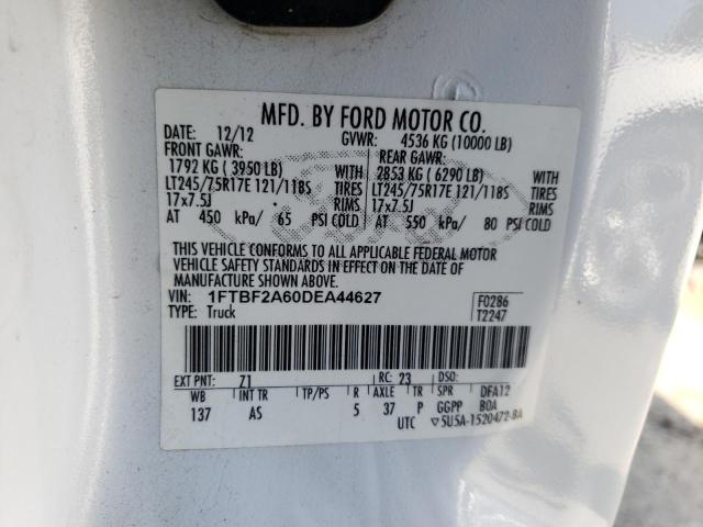 Photo 10 from auction – 2013 FORD F250 SUPER with VIN 1FTBF2A60DEA44627