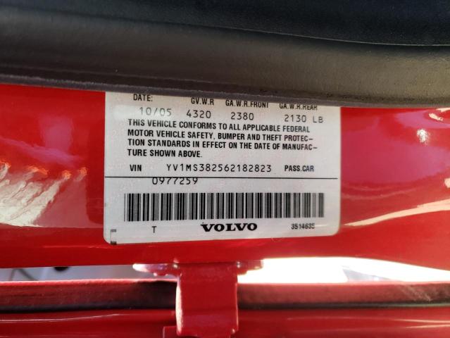 Photo 10 from auction – 2006 VOLVO S40 2.4I with VIN YV1MS382562182823