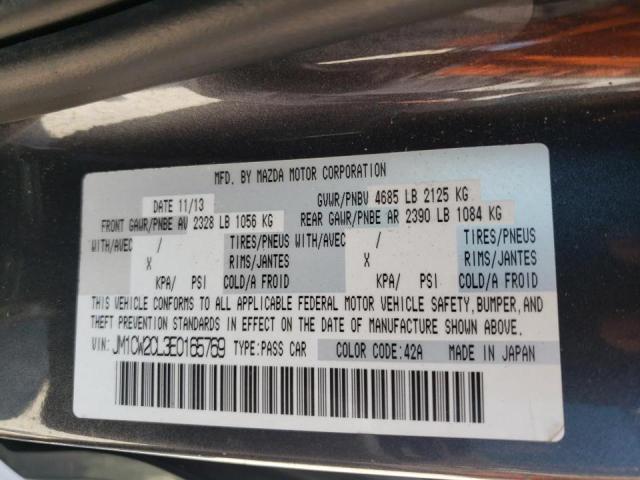 Photo 10 from auction – 2014 MAZDA 5 TOURING with VIN JM1CW2CL3E0165769