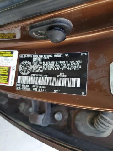 Photo 10 from auction – 2010 TOYOTA VENZA with VIN 4T3BK3BB1AU033959
