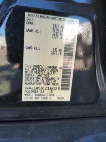 Photo 10 from auction – 2016 NISSAN ALTIMA 2.5 with VIN 1N4AL3AP5GC216028