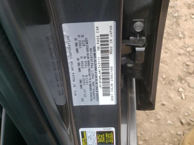 Photo 10 from auction – 2021 MAZDA 3 PREMIUM with VIN JM1BPBML6M1343111