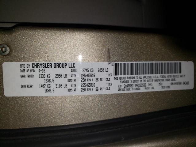 Photo 10 from auction – 2010 CHRYSLER TOWN & COU with VIN 2A4RR5D14AR299586