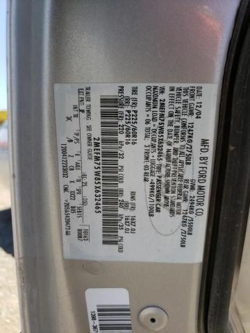 Photo 10 from auction – 2005 MERCURY GRAND MARQ with VIN 2MEFM75W85X632465