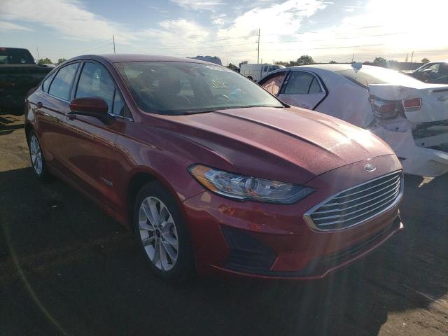 FORD FUSION SE 2019 with VIN 3FA6P0LU1KR108012 - Photo from auction