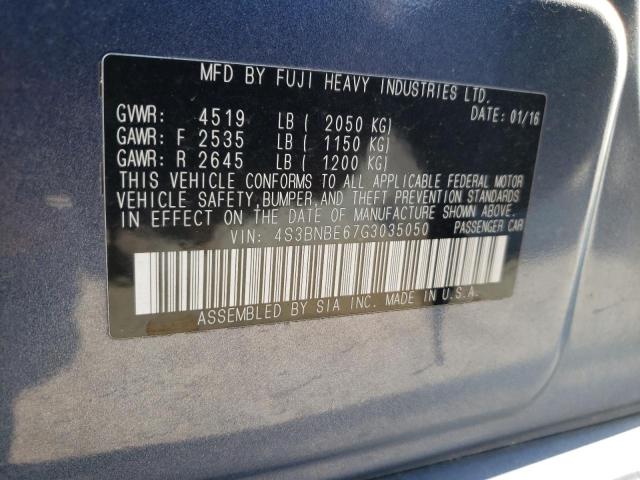 Photo 10 from auction – 2016 SUBARU LEGACY 2.5 with VIN 4S3BNBE67G3035050
