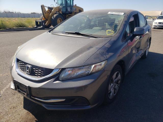 Photo 2 from auction – 2013 HONDA CIVIC LX with VIN 19XFB2F51DE240433